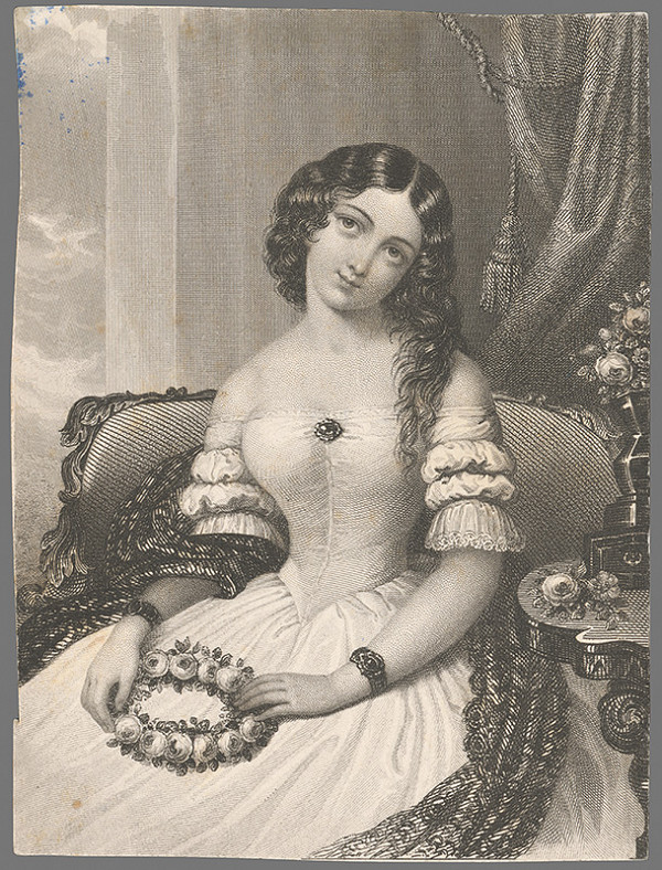 Stredoeurópsky grafik z 1. polovice 19. storočia – Portrét dámy 