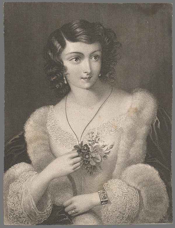 Stredoeurópsky grafik z 2. polovice 19. storočia – Podobizeň dámy 