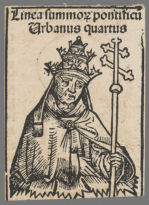 Stredoeurópsky grafik z 1. polovice 16. storočia – Pápež Urban IV. 
