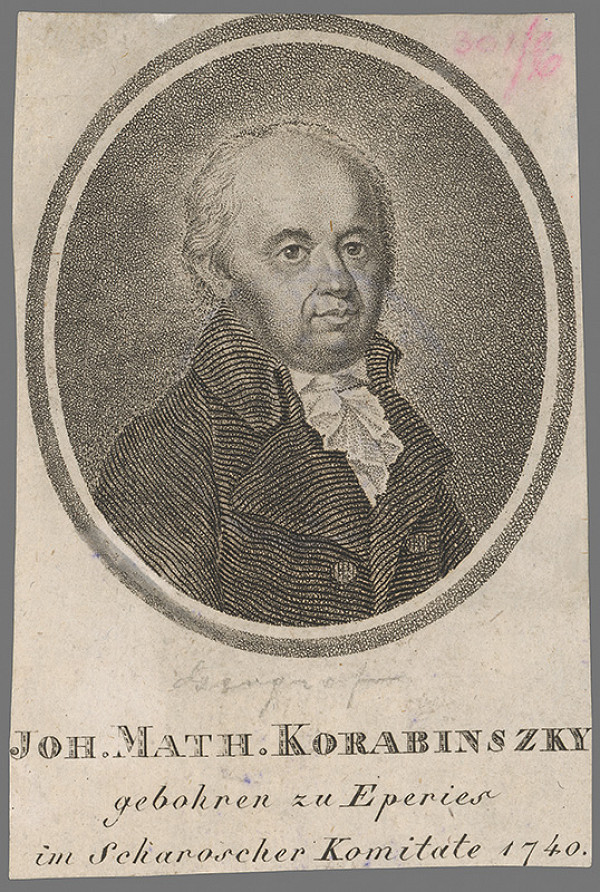 Stredoeurópky grafik z konca 18. storočia – Ján Matej Korabinský 