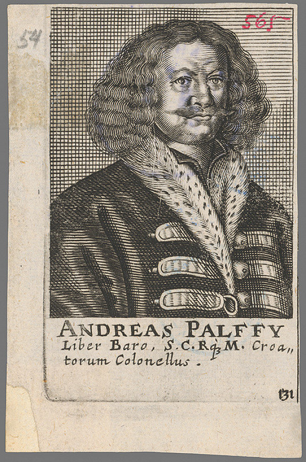 Stredoeurópky grafik z 2. polovice 18. storočia – Portrét grófa Andreja Pálffyho z Erdödu 