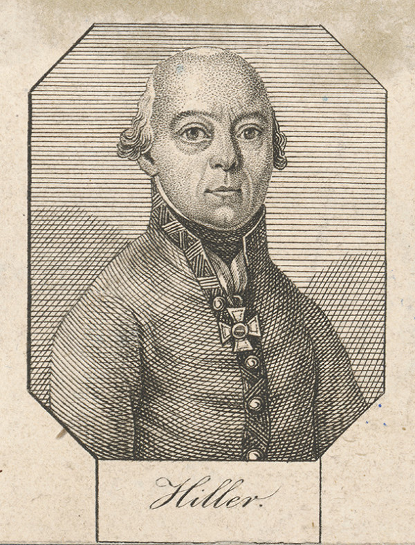 Stredoeurópsky grafik z 1. polovice 19. storočia – Generál Johann von Hiller 