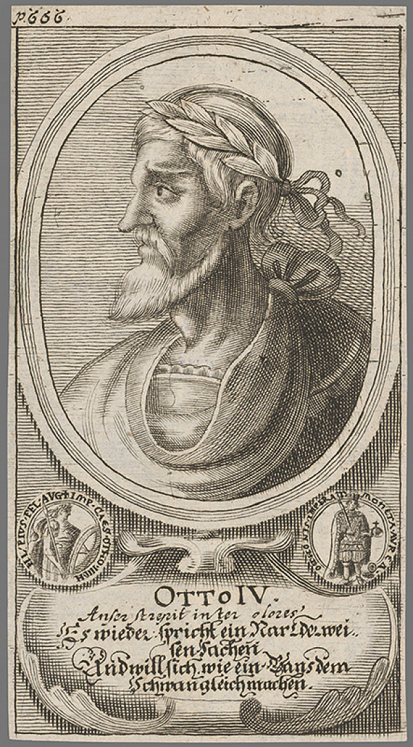 Stredoeurópsky grafik z 1. polovice 18. storočia – Otto IV. 