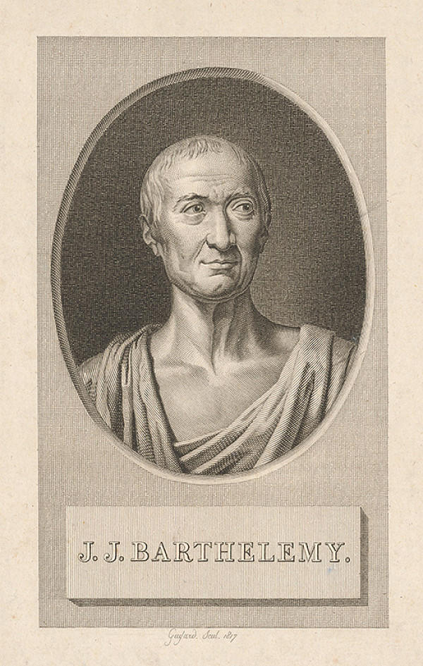 Stredoeurópsky grafik z 19. storočia – Portrét J. J. Barthelemyho 