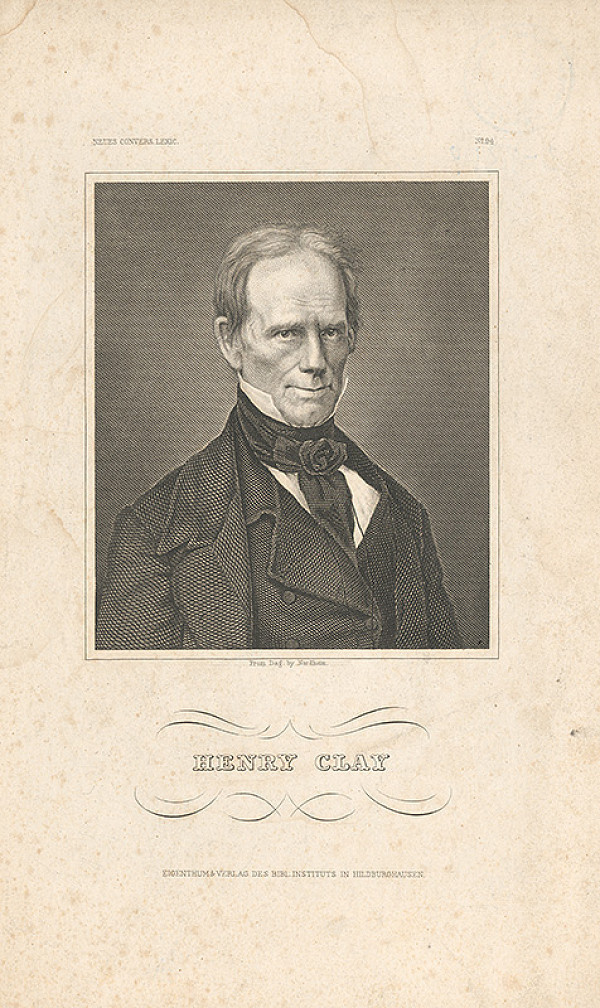 Nemecký grafik z 19. storočia – Portrét Henriho Claya 