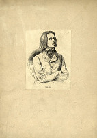 Johann Gottfried Flegel – Portrét Franza Liszta 
