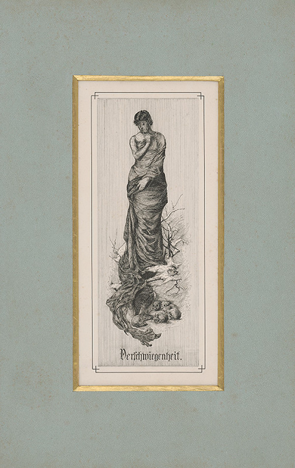 Stredoeurópsky grafik z 2. polovice 19. storočia – Mlčanlivosť 