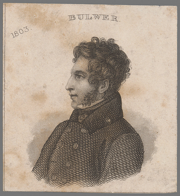 Stredoeurópsky grafik z 19. storočia – Portrét Bulwera 