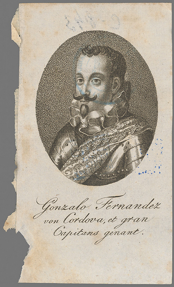 Stredoeurópsky grafik z 2. polovice 18. storočia – Podobizeň Fernanda Gonzala 