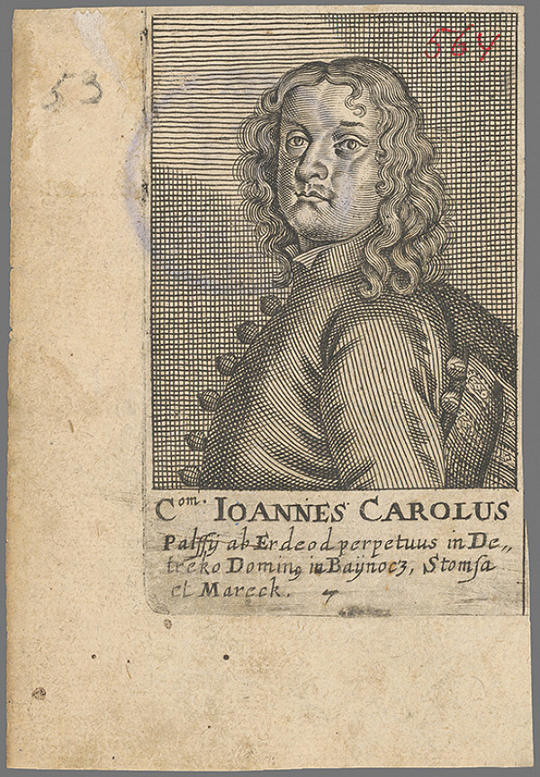 Stredoeurópsky grafik z 2. polovice 18. storočia – Podobizeň grófa Jána Karola Pálffyho 