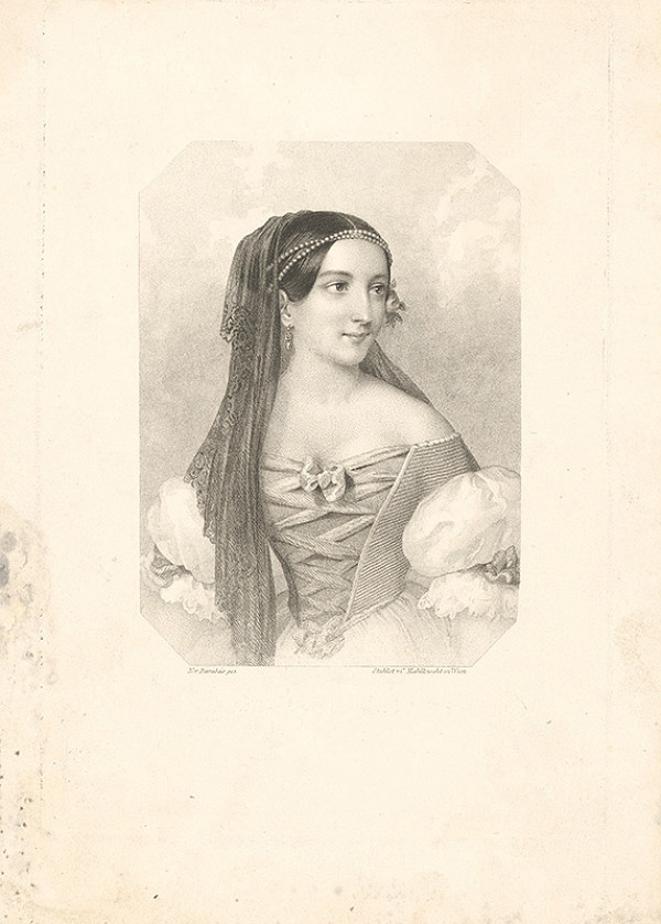 Miklós Barabás – Mladá žena 