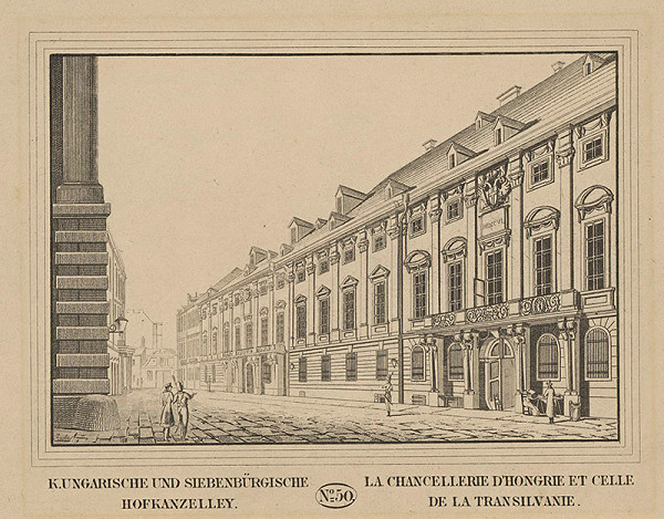 Stredoeurópsky grafik z 19. storočia – Uhorská kancelária Transylvania 