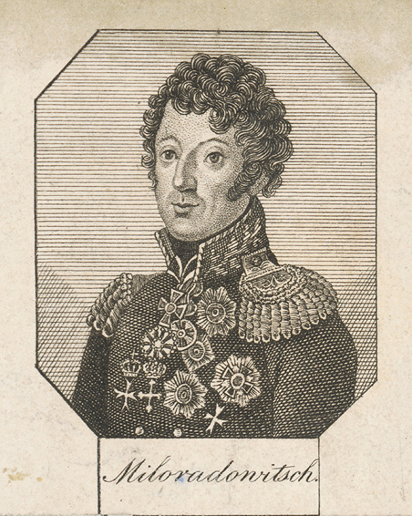 Stredoeurópsky grafik zo začiatku 19. storočia – Portrét generála Miloradowitscha 