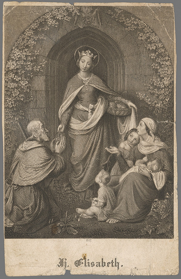 Stredoeurópsky autor z 19. storočia – Svätá Alžbeta 