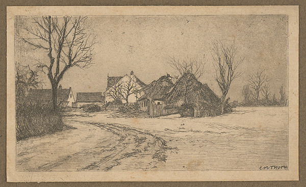 Karl Maria Thuma – Krajina v zime 