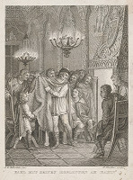 François Jacques Oberthür, Johann Michael Mettenleiter – Karol I. Veľký so svojimi dvoranmi pred kozubom 