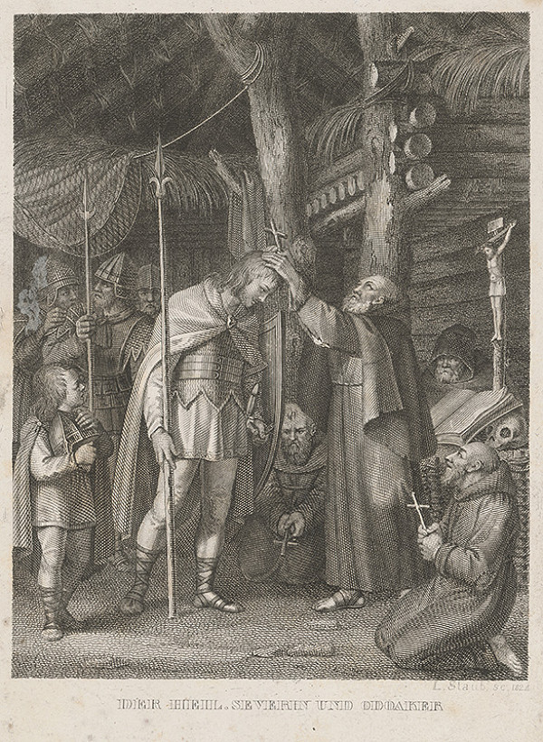 Leonhard Staub – Svätý Severín a Odoaker 