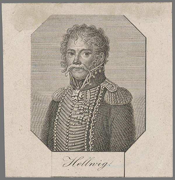 Stredoeurópsky grafik z 1. polovice 19. storočia – Podobizeň generála Hellwiga 