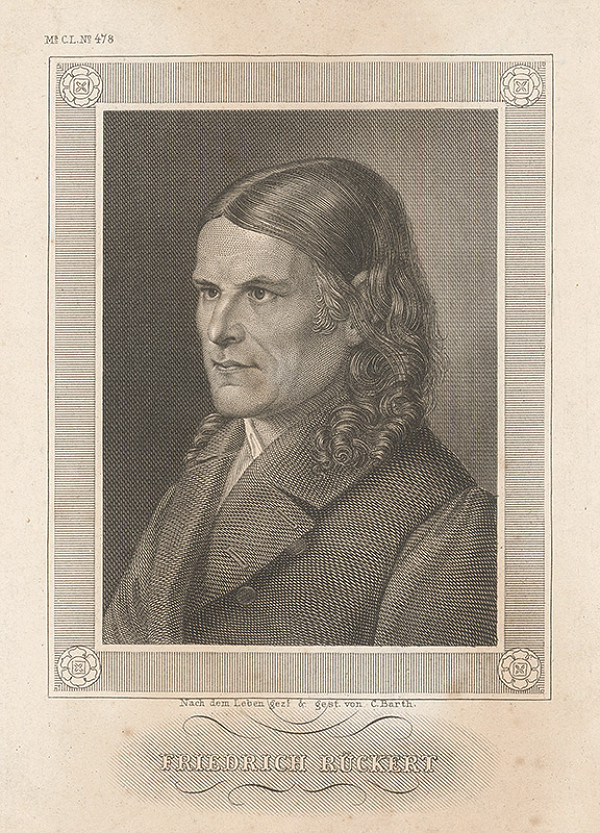 Carl Barth – Portrét Fridricha Rückerta 