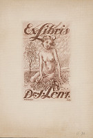 Hermann Holzhe – Ex libris Dr. J.Lenz 