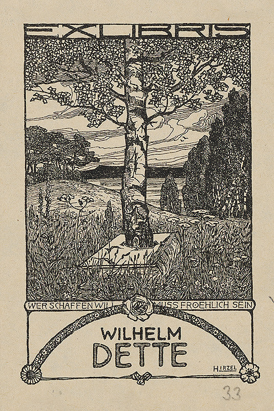 Hermann Hirzel – Ex libris 