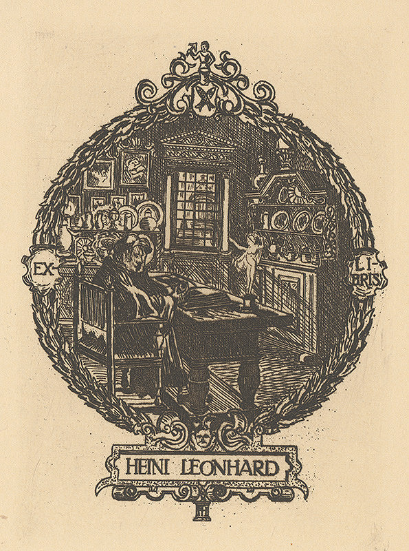 Stredoeurópsky grafik z 20. storočia – Ex libris Heini Leonhard 