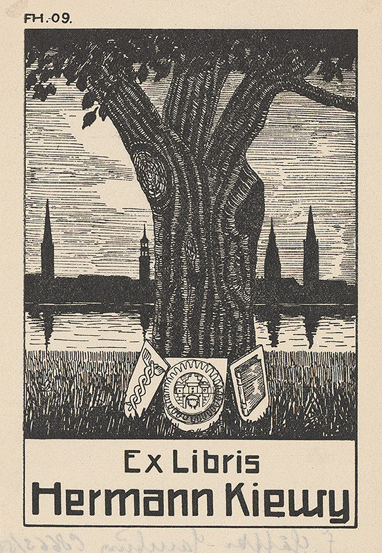 Stredoeurópsky grafik z 20. storočia – Ex libris Hermann Kiewy 