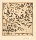 Endre Vadász – Ex libris Mezey Ferenc 