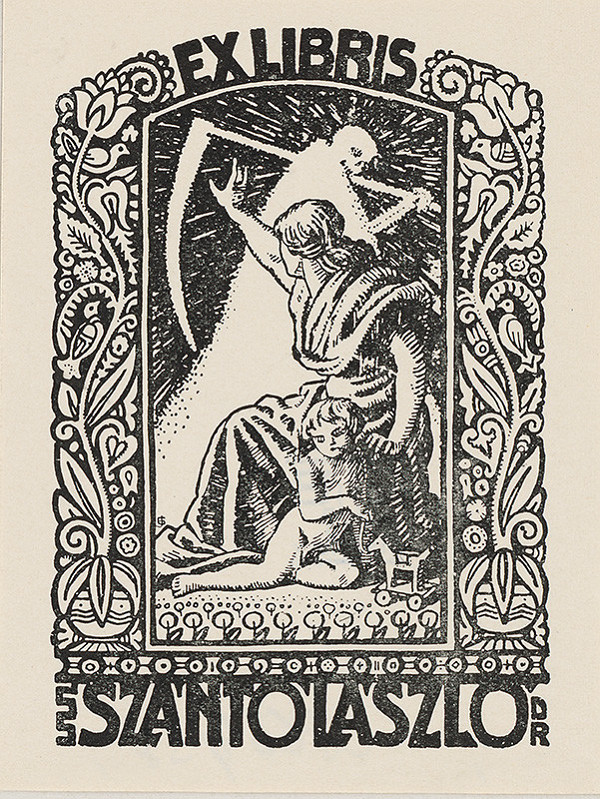 Stredoeurópsky grafik z 20. storočia – Ex libris Dr. Szántó Lászlo 