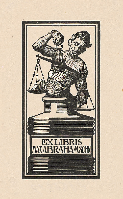 Stredoeurópsky grafik z 20. storočia – Ex libris Max Abrahamsohn 