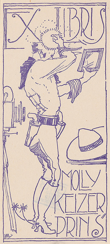 Stredoeurópsky grafik z 1. polovice 20. storočia – Ex libris Molly Keizer Prins 