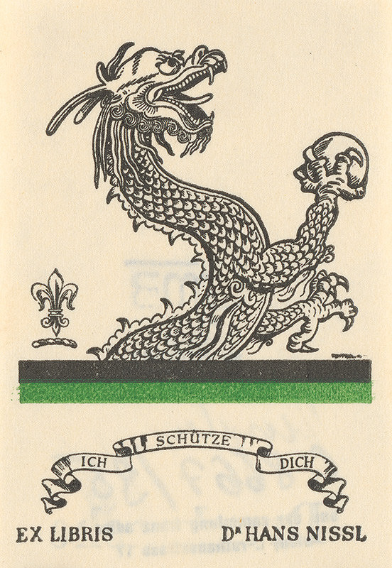 Stredoeurópsky grafik z 20. storočia – Ex libris  Dr. Hans Nissl 