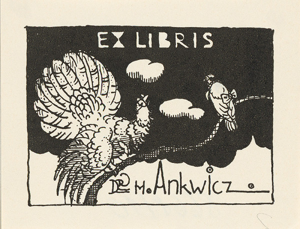 Stredoeurópsky grafik z 1. polovice 20. storočia – Ex libris Dr. M.Ankwicz 