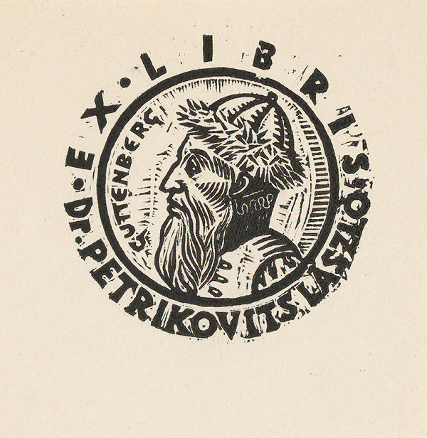 Stredoeurópsky grafik z 1. polovice 20. storočia – Ex libris Dr. Petrikovits László 