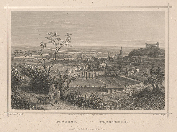 J. Carl Varrall, Ludwig Rohbock – Pohľad na Bratislavu zo severu 