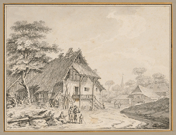 Adrian Zingg – Krajina s domami 