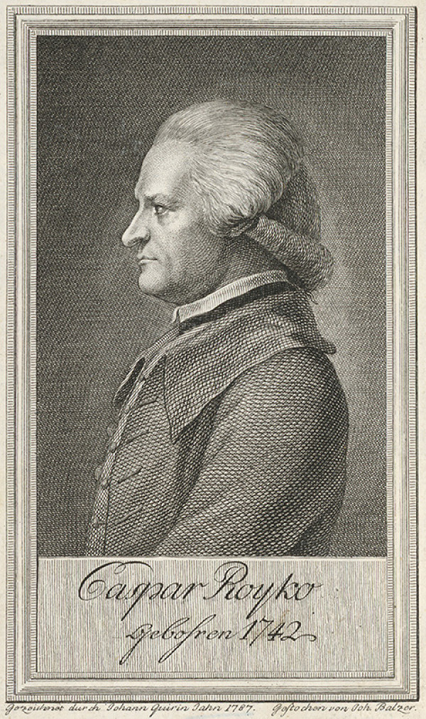 Jan Jiří Balzer – Portrét Gašpara Royku 