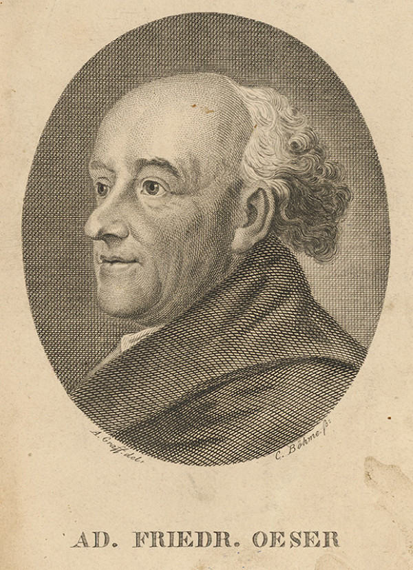 Johann Christian Böhme, Anton Graff – Portrét Adama Friedricha Oesera 