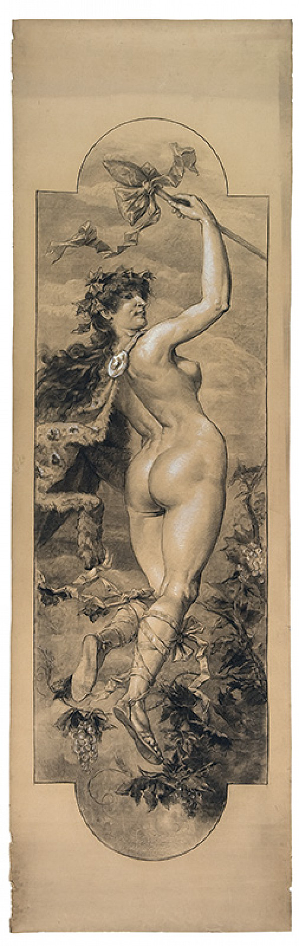 Leo Lütgendorff-Leinburg – Tanec — návrh na maľbu v salóne v Mestskom divadle  v Bratislave 