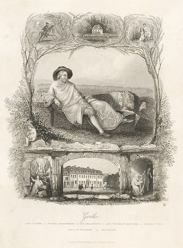Stredoeurópsky grafik z 19. storočia – Goethe 