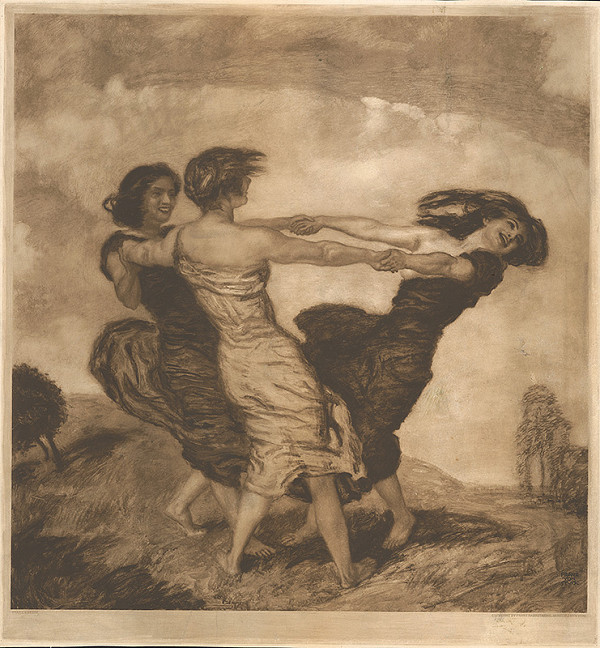 Franz von Stuck – Tri tancujúce devy 