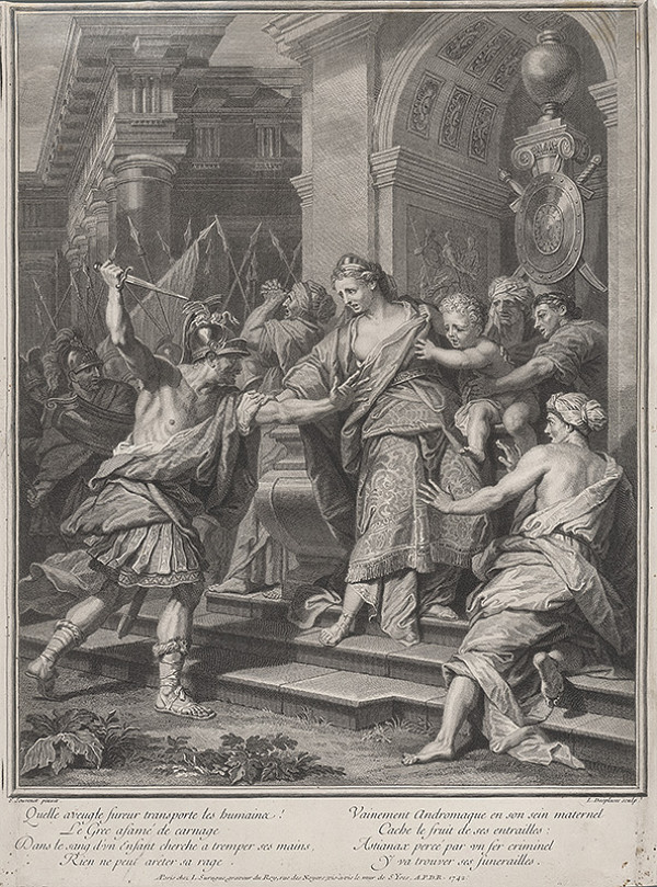 Louis Desplaces, Jean Jouvenet – Andromacha 