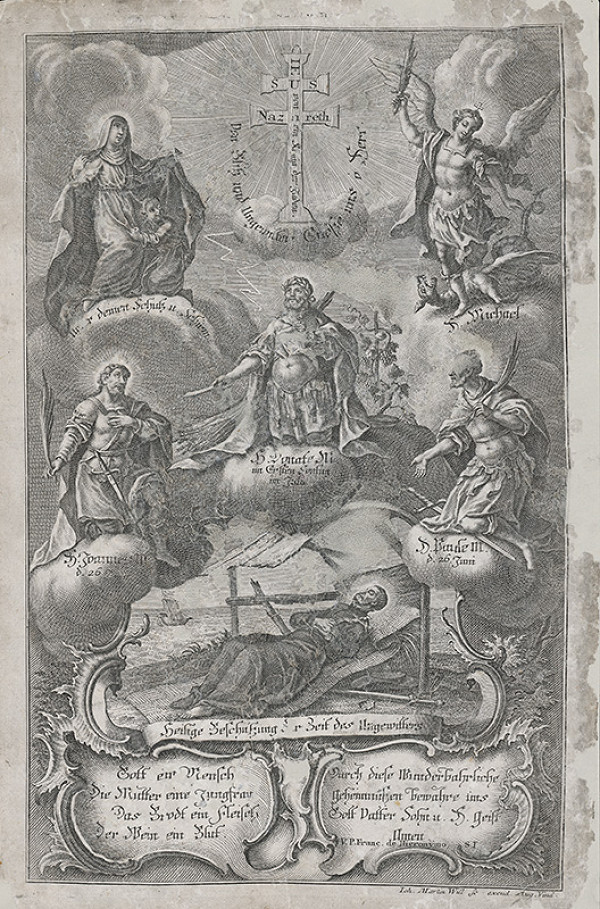 Johann Martin Will – Svätí orodujúci v čase nepohody