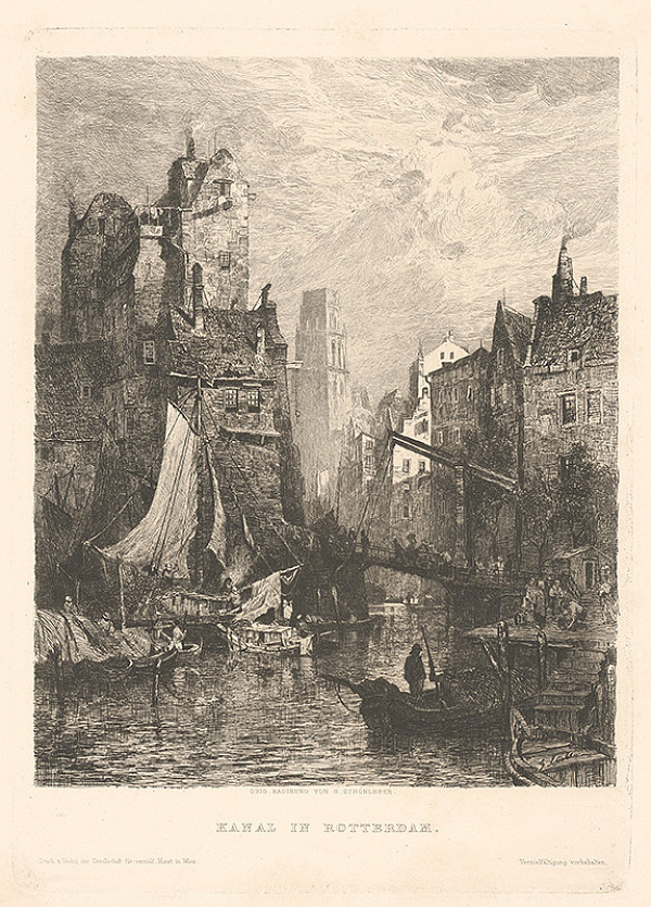 Gustav Schönleber – Kanál v Rotterdame