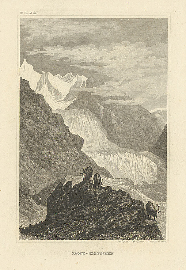 Johann Georg Martini – Ľadovec v Rhone 
