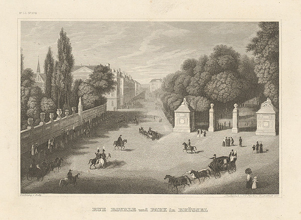Johann Georg Martini, Robert Batty – Kráľovská cesta a park v Bruseli 