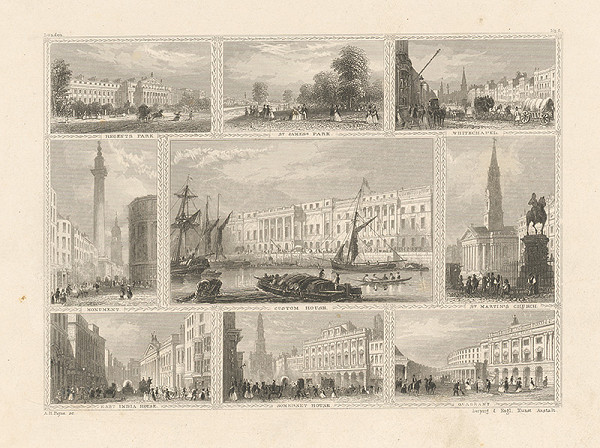 Albert Henry Payne – Veduty anglického mesta 