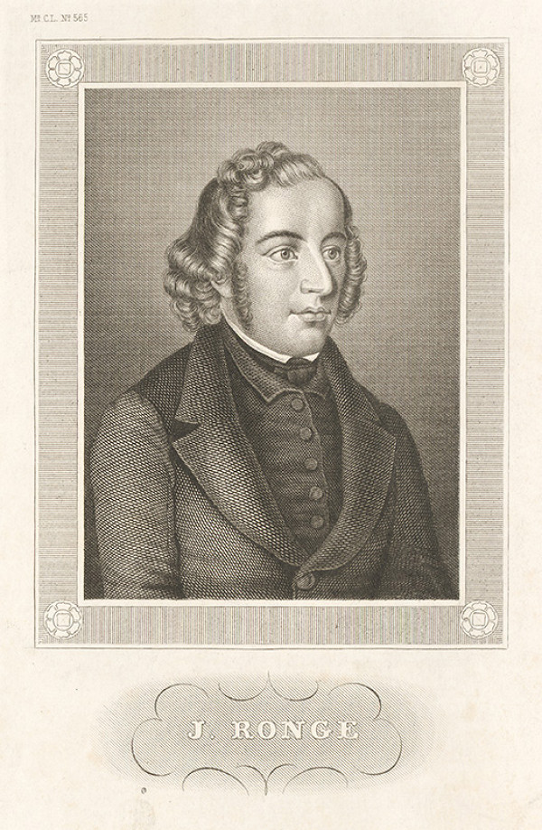 Nemecký grafik z 19. storočia – Portrét J.Rongeho 