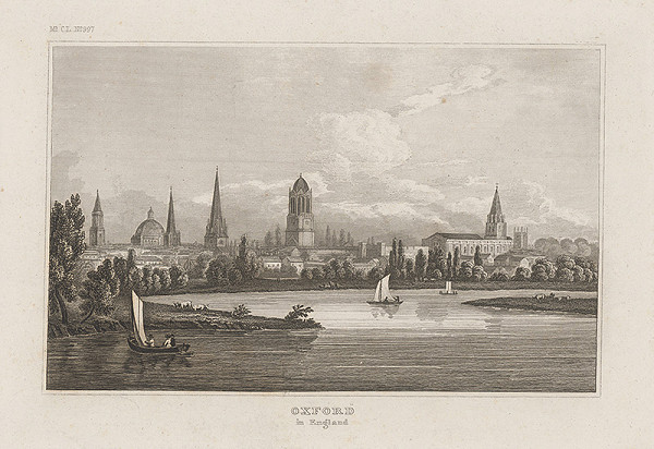 Stredoeurópsky grafik z 19. storočia – Pohľad na Oxford 