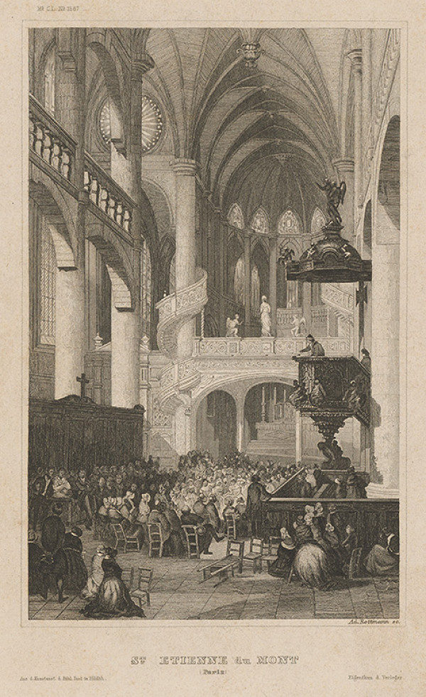 Anton Rottmann – Interiér St. Etienne du Mont 